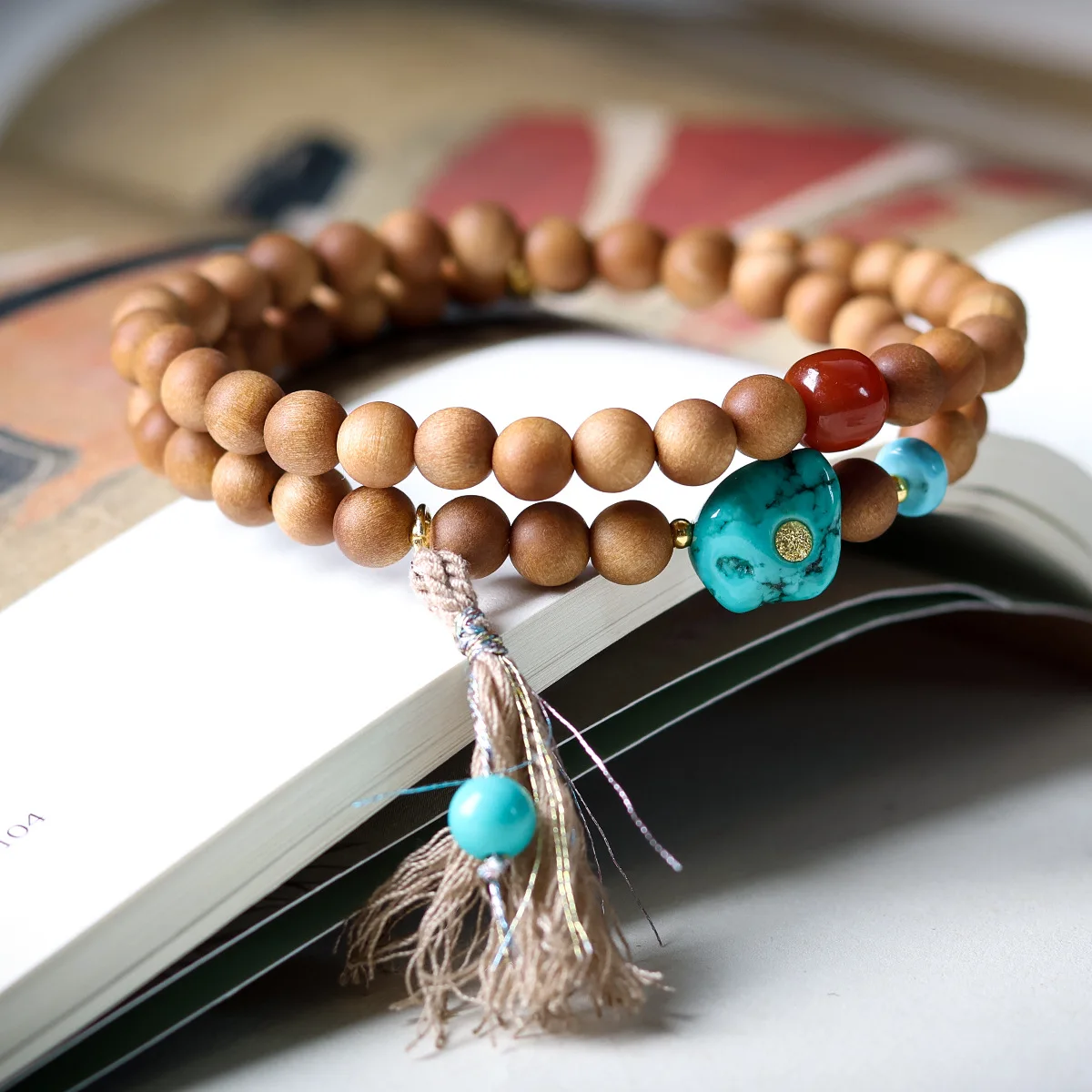 2026 Indian Old Mountain Sandalwood Double Wrap Bracelet with Turquoise Style Beads New Chinese Jewelry Gifts
2026 Indian Old Mountain Sandalwood Double Wrap Bracelet with Turquoise Style Beads New Chinese Jewelry Gifts