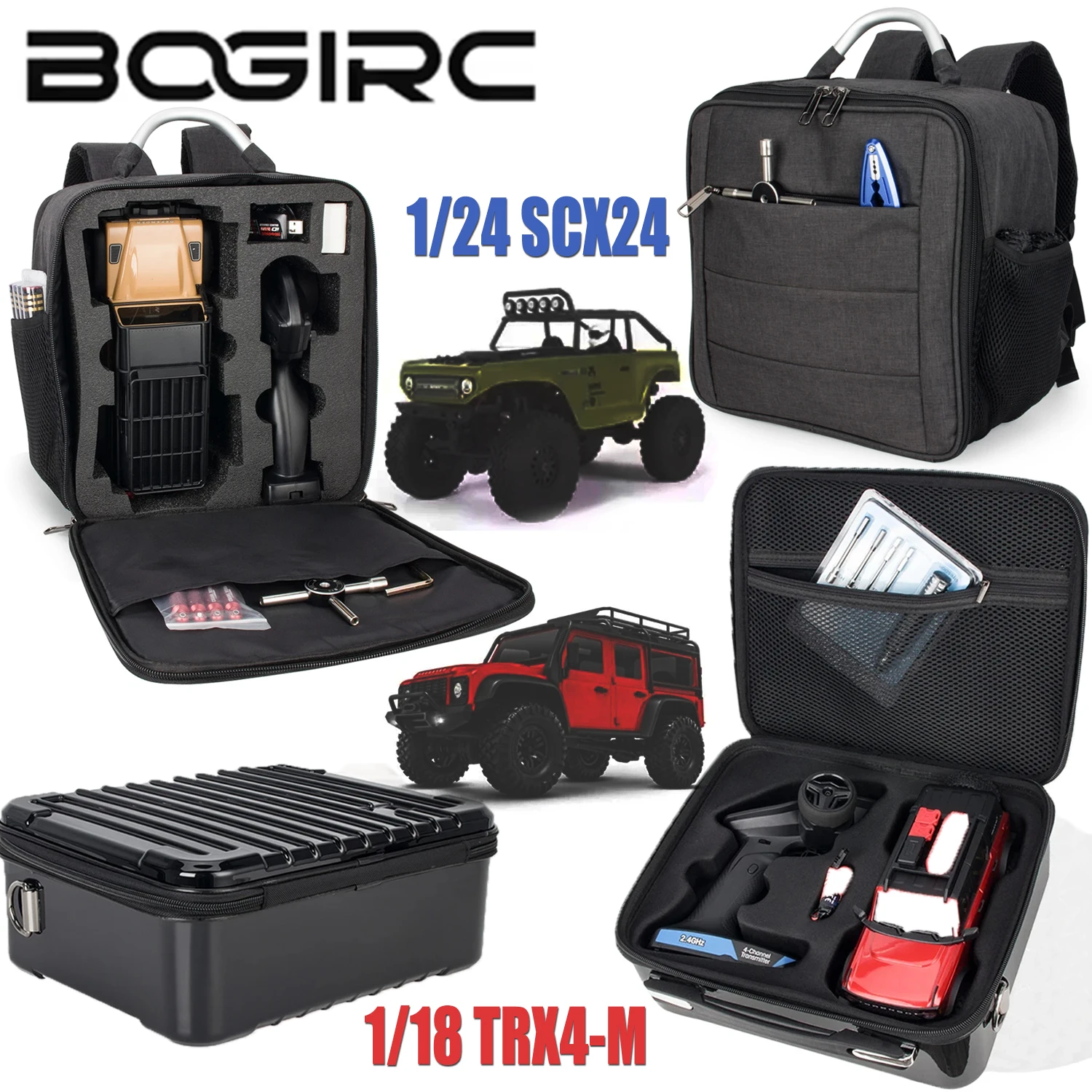 BOGIRC Waterproof RC Storage Bag Backpack Carrying Case for RC SCX24 TRX4M Defender Bronco Shoulder Bags for 1/18 RC Crawler
BOGIRC Waterproof RC Storage Bag Backpack Carrying Case for RC SCX24 TRX4M Defender Bronco Shoulder Bags for 1/18 RC Crawler