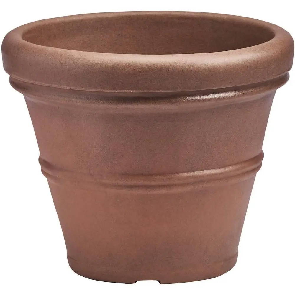 Classic Rolled Rim Resin Planter, 20 Rust Finish - Indoor/Outdoor Decorative Pot
Classic Rolled Rim Resin Planter, 20 Rust Finish - Indoor/Outdoor Decorative Pot