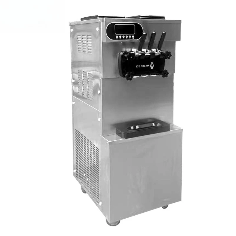 Vertical ice cream machine, commercial three-head soft ice cream machine 22L/H large-capacity ice cream machine
Vertical ice cream machine, commercial three-head soft ice cream machine 22L/H large-capacity ice cream machine