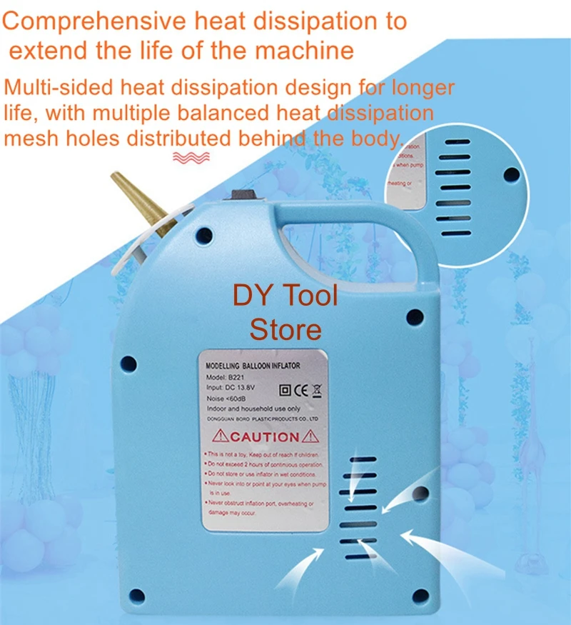 Round ball strip balloon inflator with built-in battery pump double set balloon inflator
Round ball strip balloon inflator with built-in battery pump double set balloon inflator