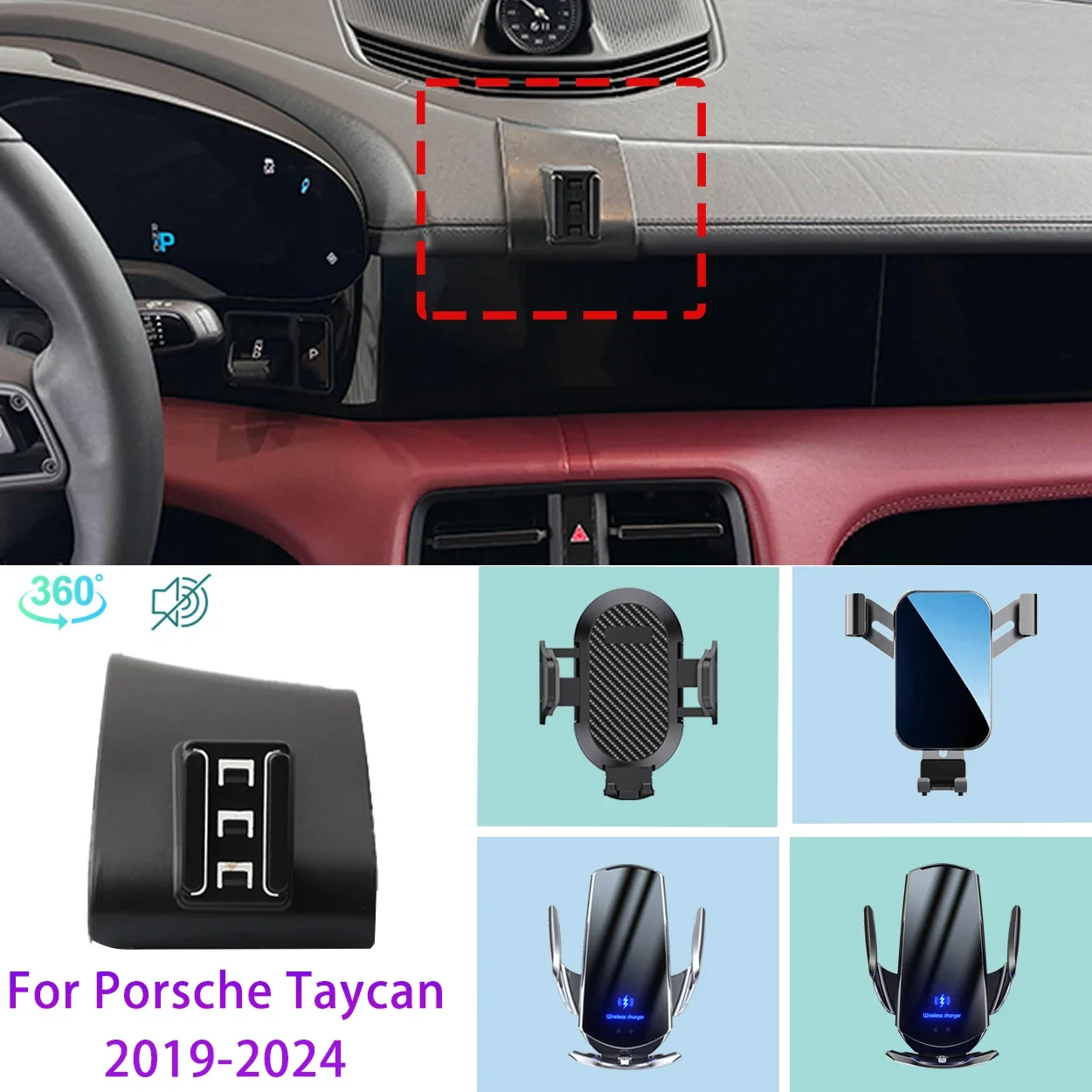 Car Phone Holder For Porsche Taycan 2019 2020 2021-2023 2024 Mobile Phone Support Car 15W Mounts Wireless Charging Accessories
Car Phone Holder For Porsche Taycan 2019 2020 2021-2023 2024 Mobile Phone Support Car 15W Mounts Wireless Charging Accessories