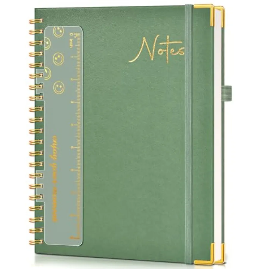 Hardcover Spiral Notebook Journal 8.5" x 11", A4 Large Leather Notebooks for Women Men, College Ruled Notebook, 50 Sheets/100 P
Hardcover Spiral Notebook Journal 8.5" x 11", A4 Large Leather Notebooks for Women Men, College Ruled Notebook, 50 Sheets/100 P
