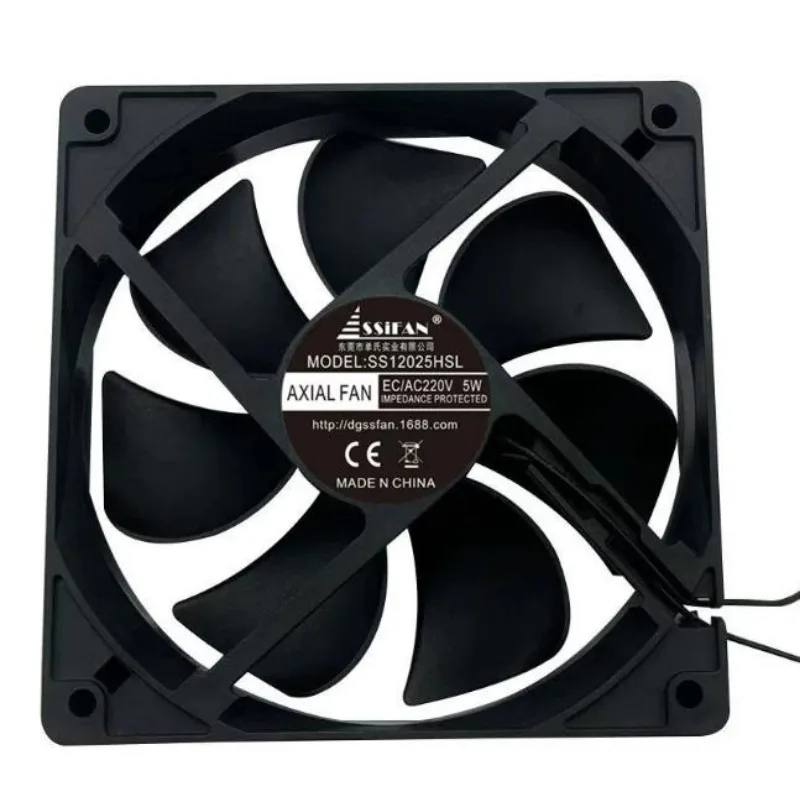 New Cooler Fan for SSIFAN SS12025HSL EC/AC220V 5W 12025 Cooling Fan 120 * 120 * 25MM
New Cooler Fan for SSIFAN SS12025HSL EC/AC220V 5W 12025 Cooling Fan 120 * 120 * 25MM