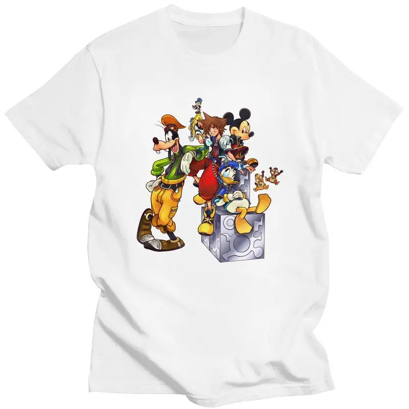 Custom Anime Game Kingdom Hearts T Shirt for Men 100% Cotton Tshirt Casual Tee Short Sleeve T-shirts Clothing Gift
Custom Anime Game Kingdom Hearts T Shirt for Men 100% Cotton Tshirt Casual Tee Short Sleeve T-shirts Clothing Gift