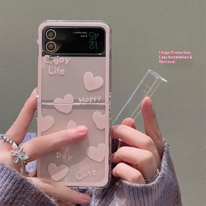 Zflip4 Case Pink Heart Clear Flip Case For Samsung Z Flip 6 Zflip5 Zflip4 Zflip3 Case Cute Cover With Hinge Protection
Zflip4 Case Pink Heart Clear Flip Case For Samsung Z Flip 6 Zflip5 Zflip4 Zflip3 Case Cute Cover With Hinge Protection