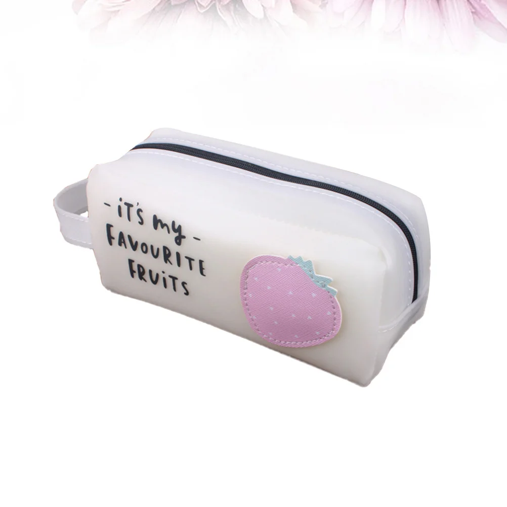 Durable Strawberry Pencil Case for Friendly Silicone Pen Bag with Smooth Zipper for School Supplies Storage
Durable Strawberry Pencil Case for Friendly Silicone Pen Bag with Smooth Zipper for School Supplies Storage