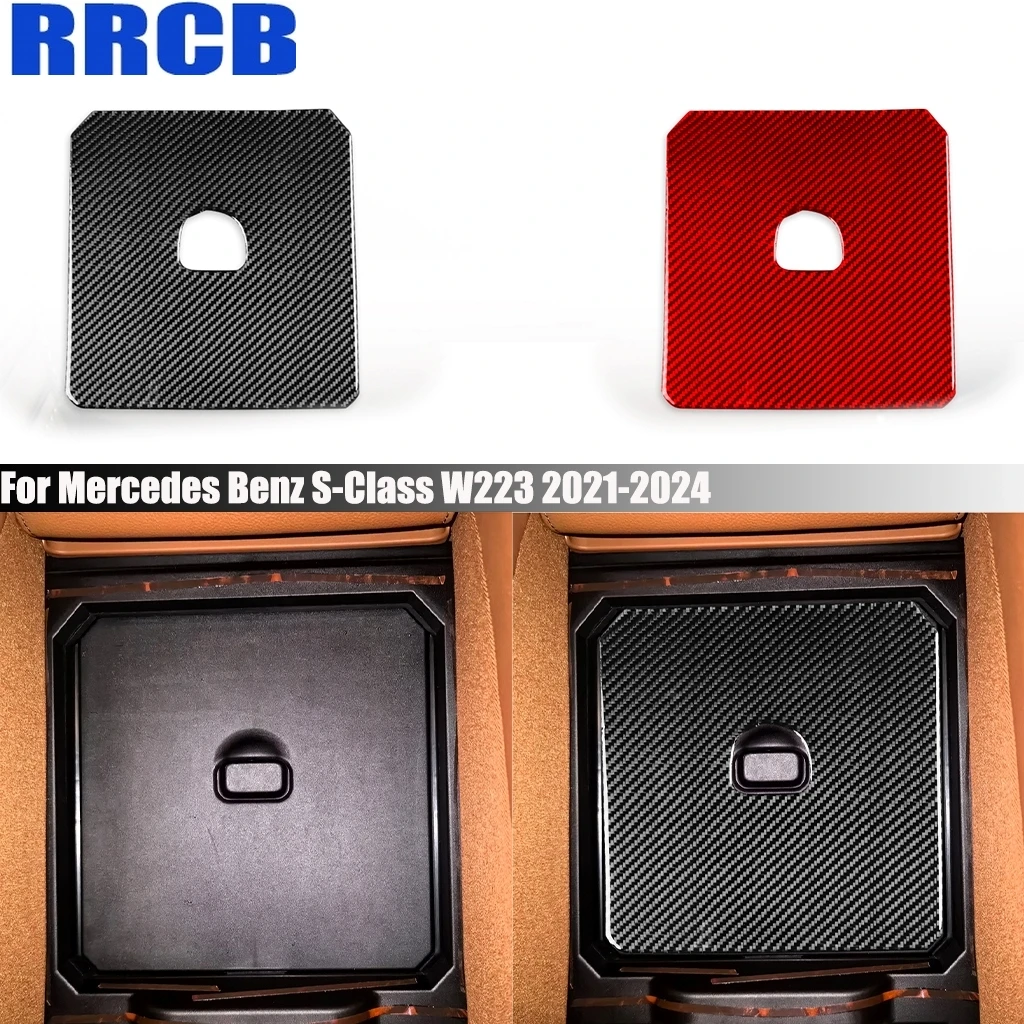 Carbon Fiber Car Accessories Rear Center Armrest Trunk Interior Trim Cover Sticker For Mercedes Benz S-Class W223 2021 2022-2024
Carbon Fiber Car Accessories Rear Center Armrest Trunk Interior Trim Cover Sticker For Mercedes Benz S-Class W223 2021 2022-2024