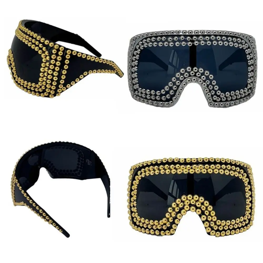 Fashion Retro Goggle Rivet Oversized Sunglasses Punk One-piece Eyewear Unisex
Fashion Retro Goggle Rivet Oversized Sunglasses Punk One-piece Eyewear Unisex
