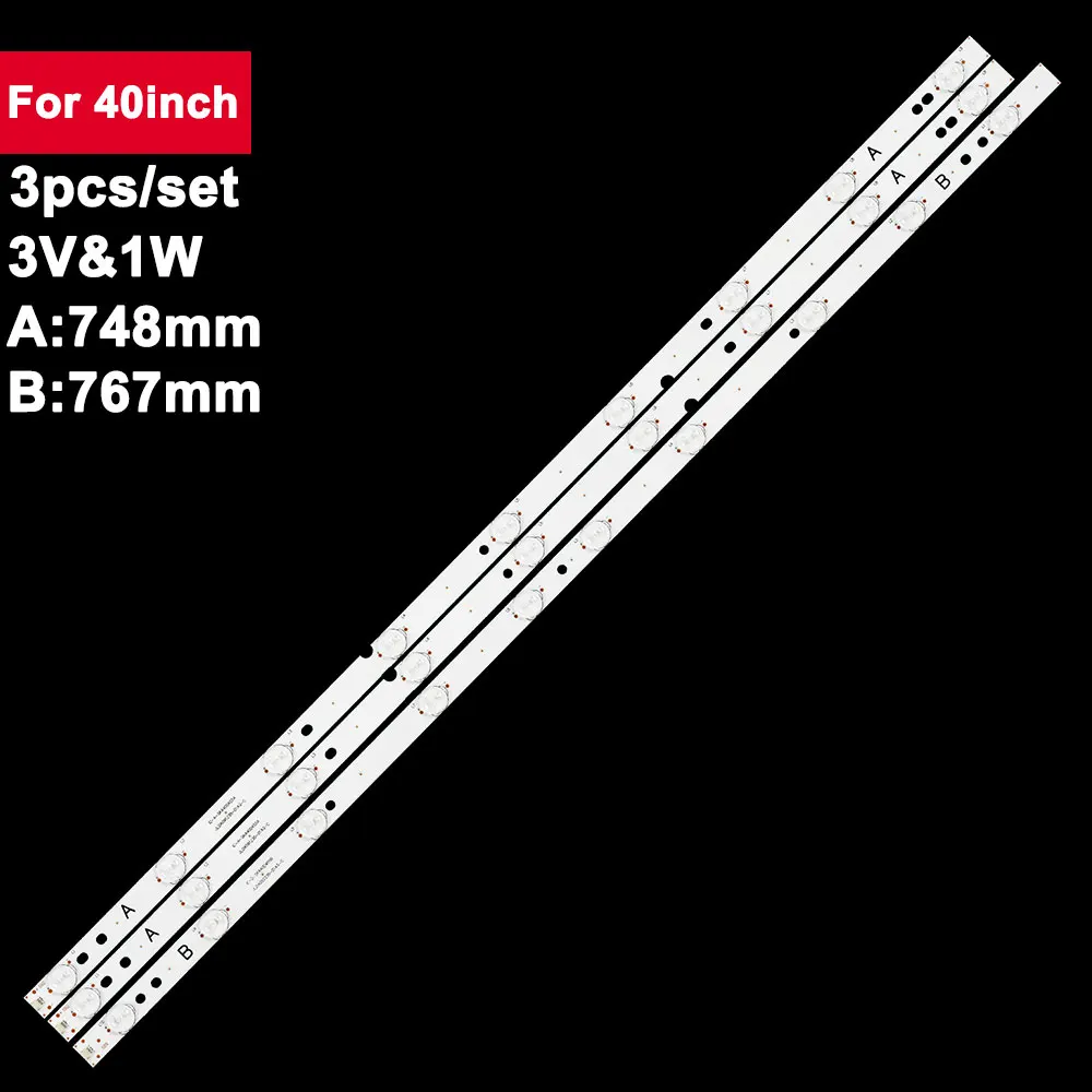 3pcs/set A:748mm* B:767mm Led Backlight Strip For TV 40inch JL.D4091235-01AS-C 40LES73 40LES69
3pcs/set A:748mm* B:767mm Led Backlight Strip For TV 40inch JL.D4091235-01AS-C 40LES73 40LES69