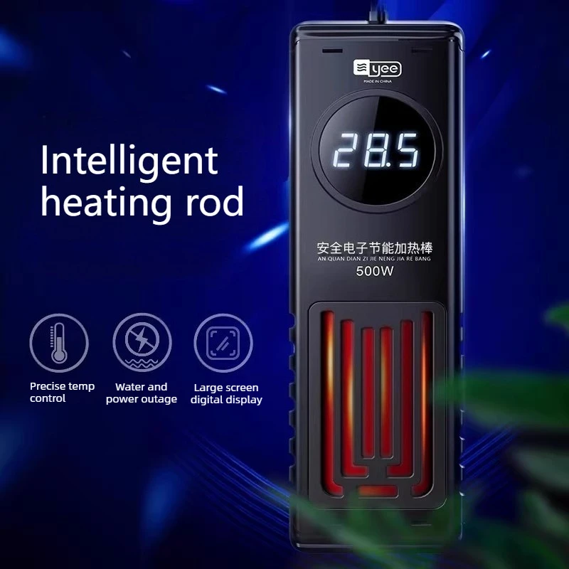 Fish Tank Heating Rod Smart Temperature Control Aquarium Heat Rod Digital Display Underwater Heat Rod Fish Aquatic Pet Heater
Fish Tank Heating Rod Smart Temperature Control Aquarium Heat Rod Digital Display Underwater Heat Rod Fish Aquatic Pet Heater
