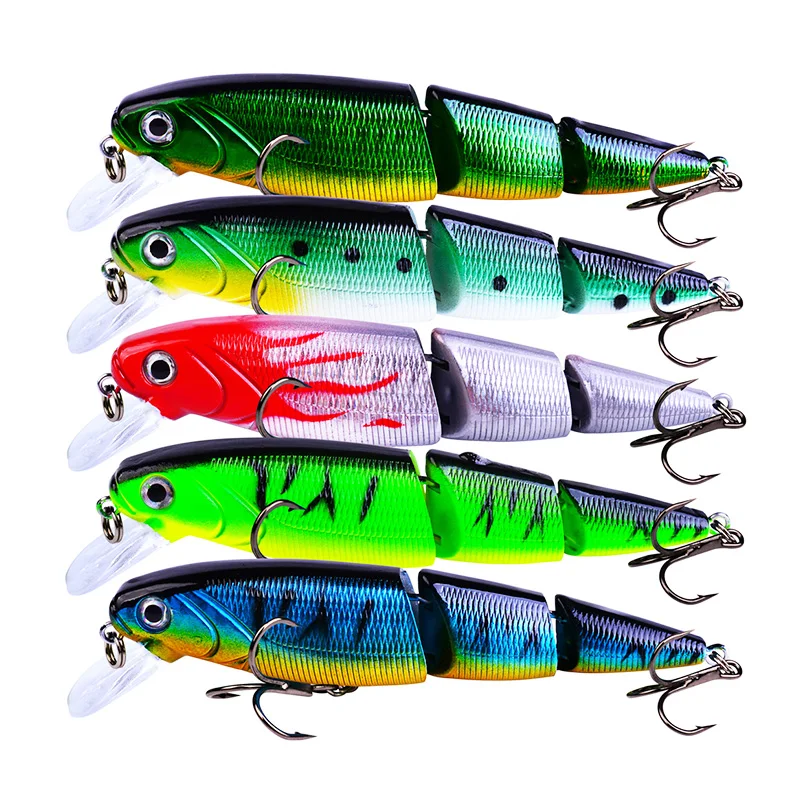 5Pcs Mix Color Floating Fishing Lure Set 11cm 15g Lifelike 3 Segment Wobblers Swimbait Crankbait Artificial Bait Bass Tackle
5Pcs Mix Color Floating Fishing Lure Set 11cm 15g Lifelike 3 Segment Wobblers Swimbait Crankbait Artificial Bait Bass Tackle