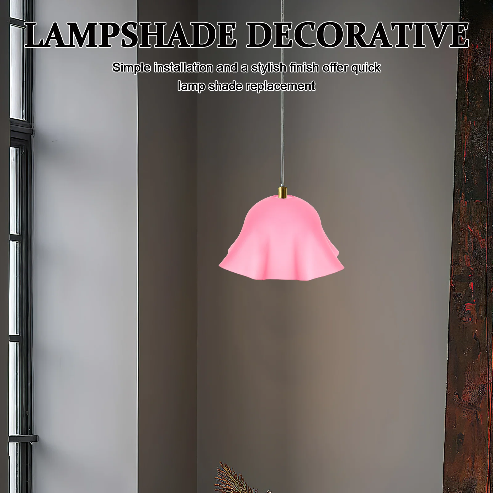Plastic Lamp Shade Replacement E27 42Mm Diameter Pink For Ceiling Table Floor Lamp Smooth Dust Lighting
Plastic Lamp Shade Replacement E27 42Mm Diameter Pink For Ceiling Table Floor Lamp Smooth Dust Lighting