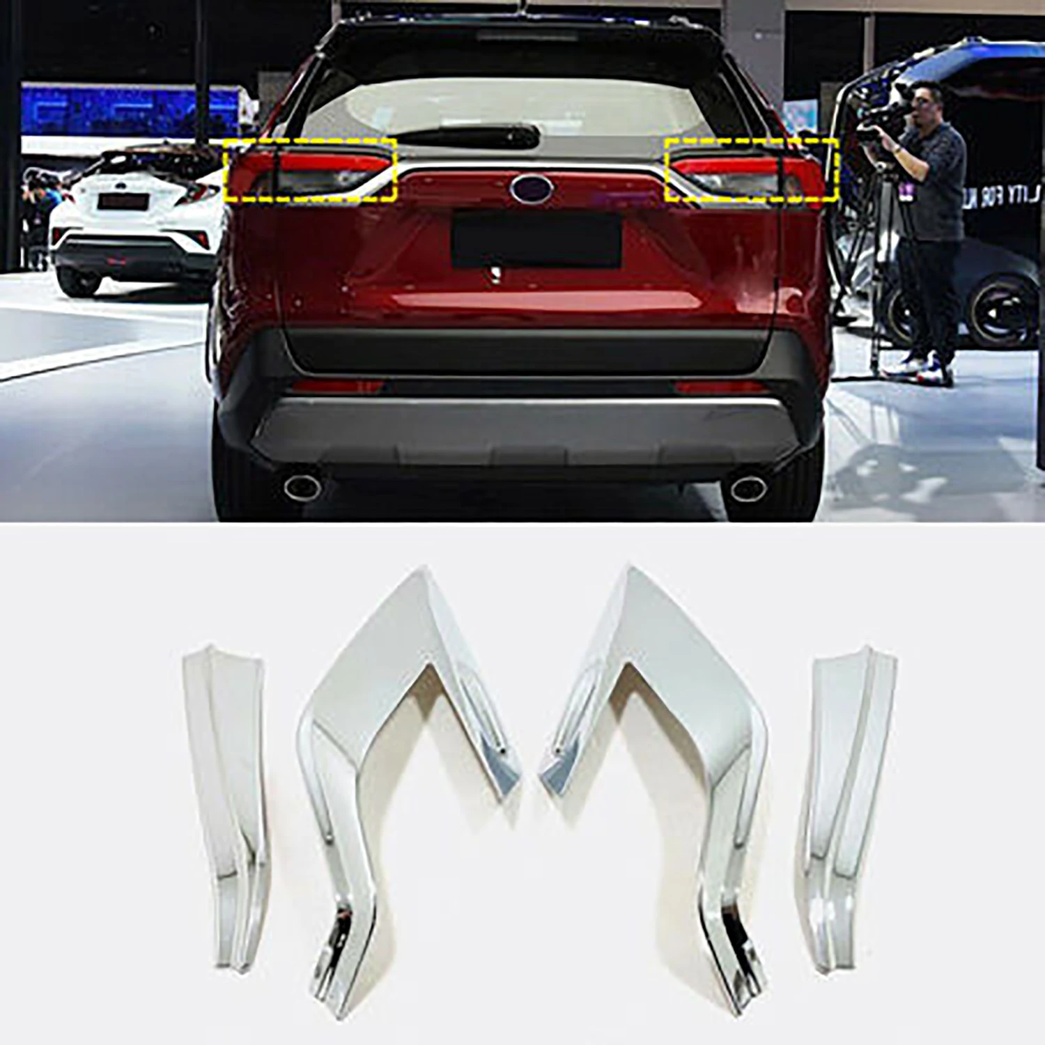 Для Toyota RAV4 2019-2024 автомобильные аксессуары задний глушитель хвостовая труба накладка накладка хром ABS 2 шт.
Для Toyota RAV4 2019-2024 автомобильные аксессуары задний глушитель хвостовая труба накладка накладка хром ABS 2 шт.