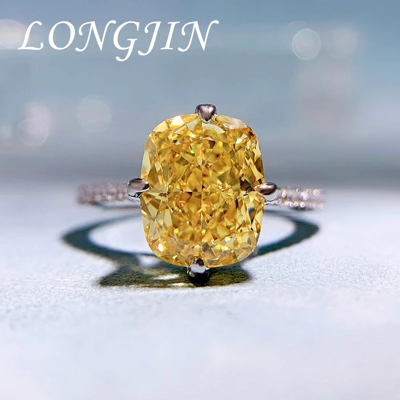 S925 Sterling Silver Yellow White Diamond Ring Women's Ice Flower Cut Radiant Cut 8A Zirconia Ring Wedding Band Banquet Jewelry
S925 Sterling Silver Yellow White Diamond Ring Women's Ice Flower Cut Radiant Cut 8A Zirconia Ring Wedding Band Banquet Jewelry