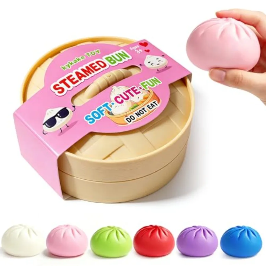 Dumpling Squishies, 3.4 Inch Squishy Dumpling Mystery Box, Colorful Dumpling Stress Balls Fidget Sensory Toy, Easter Basket Stu
Dumpling Squishies, 3.4 Inch Squishy Dumpling Mystery Box, Colorful Dumpling Stress Balls Fidget Sensory Toy, Easter Basket Stu