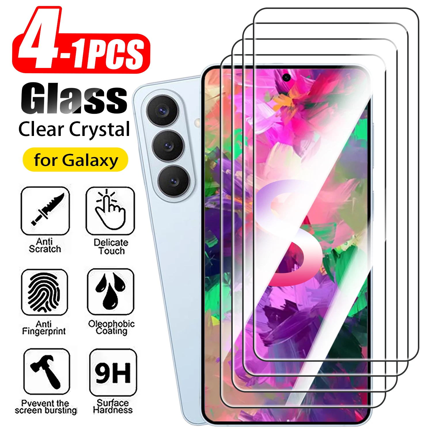 1-4PCS Screen Protector Glass For Samsung Galaxy S25 S24 Plus S26 Ultra S24+ Tempered Glass For Samsung S21 S22 S23 FE S26+
1-4PCS Screen Protector Glass For Samsung Galaxy S25 S24 Plus S26 Ultra S24+ Tempered Glass For Samsung S21 S22 S23 FE S26+