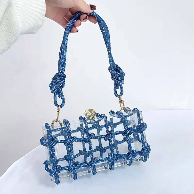 Luxury Rhinestone Transparent Acrylic Box Women Shoulder Bags Designer Diamonds Lady Handbags Glitter Evening Party Small Purses
Luxury Rhinestone Transparent Acrylic Box Women Shoulder Bags Designer Diamonds Lady Handbags Glitter Evening Party Small Purses