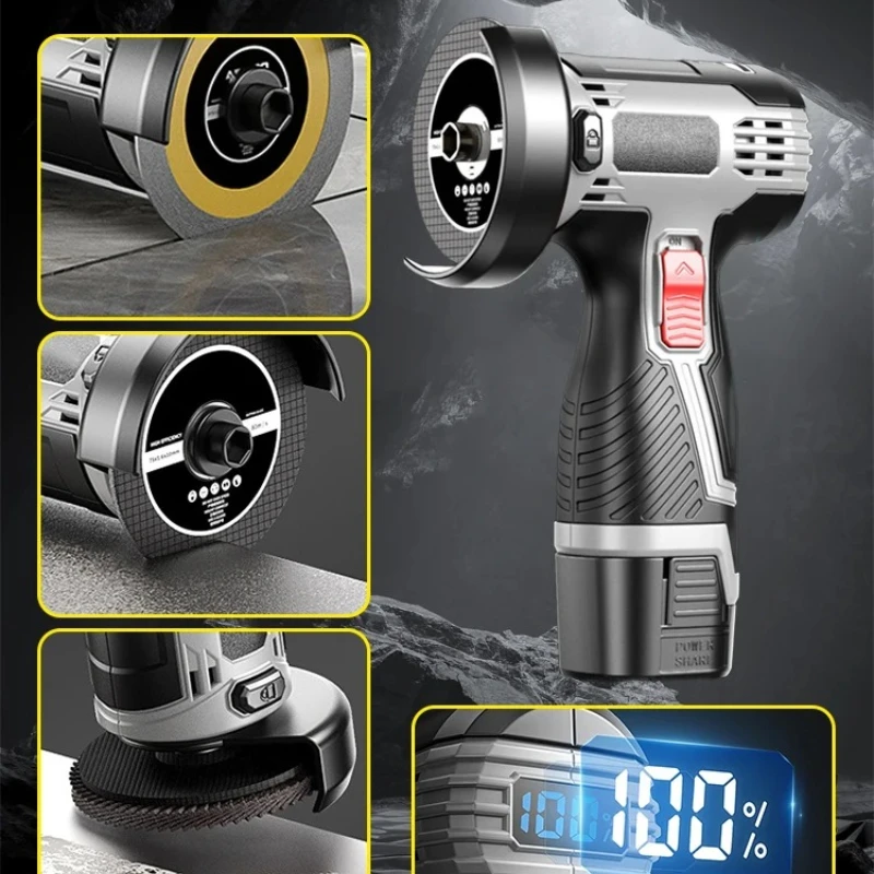 16.8V Angle Grinder Household Rechargeable Cutting Machine Polishing Machine Electric Hand Grinder Polishing Machine
16.8V Angle Grinder Household Rechargeable Cutting Machine Polishing Machine Electric Hand Grinder Polishing Machine