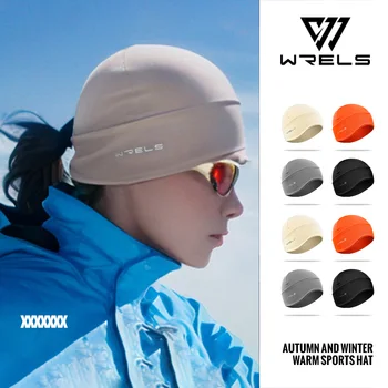 WRELS 겨울 모자, 방풍 땀 흡수, 부드럽고 따뜻한 야외 사이클링 모자, 달리기 스키 스포츠 비니, 가을 겨울 모자