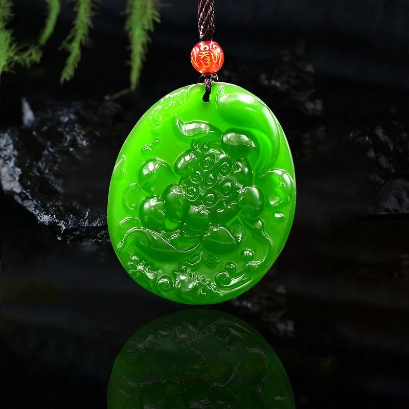 Green Jade Lotus Pendant Fashion Gemstone Amulet Necklace Chinese Gifts Women Charm Jewelry Carved Jadeite Natural
Green Jade Lotus Pendant Fashion Gemstone Amulet Necklace Chinese Gifts Women Charm Jewelry Carved Jadeite Natural