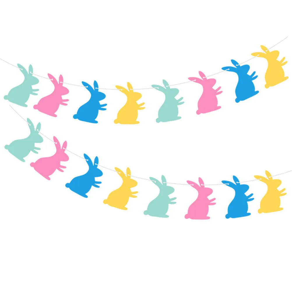 8 Pcs Rabbit Pulls The Flag Decorations Hanging Creative Banner for Easter Party Pennant Bunting
8 Pcs Rabbit Pulls The Flag Decorations Hanging Creative Banner for Easter Party Pennant Bunting