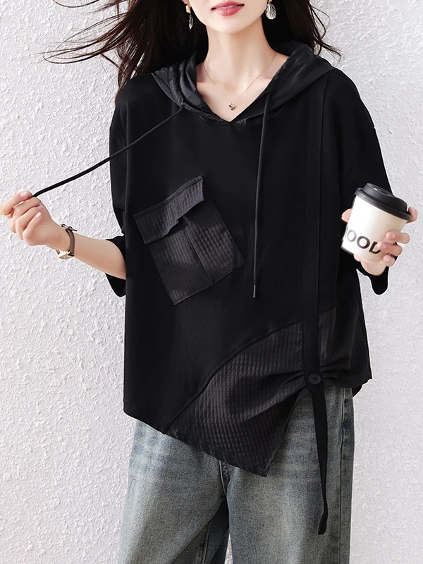 Осень 2023, толстовка больших размеров, повседневная свободная посадка, скрывающая мясо, модная, простая конструкция, универсальная длинная футболка све
Осень 2023, толстовка больших размеров, повседневная свободная посадка, скрывающая мясо, модная, простая конструкция, универсальная длинная футболка све