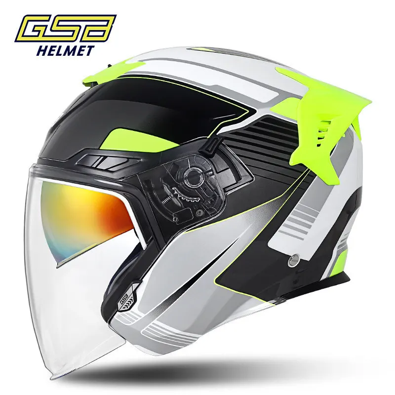 GSB 263c Motorcycle Helmet Dual Lens Half Capacete Electric Motobike Scooter Case moto Motocross Street Men Knight Casque
GSB 263c Motorcycle Helmet Dual Lens Half Capacete Electric Motobike Scooter Case moto Motocross Street Men Knight Casque