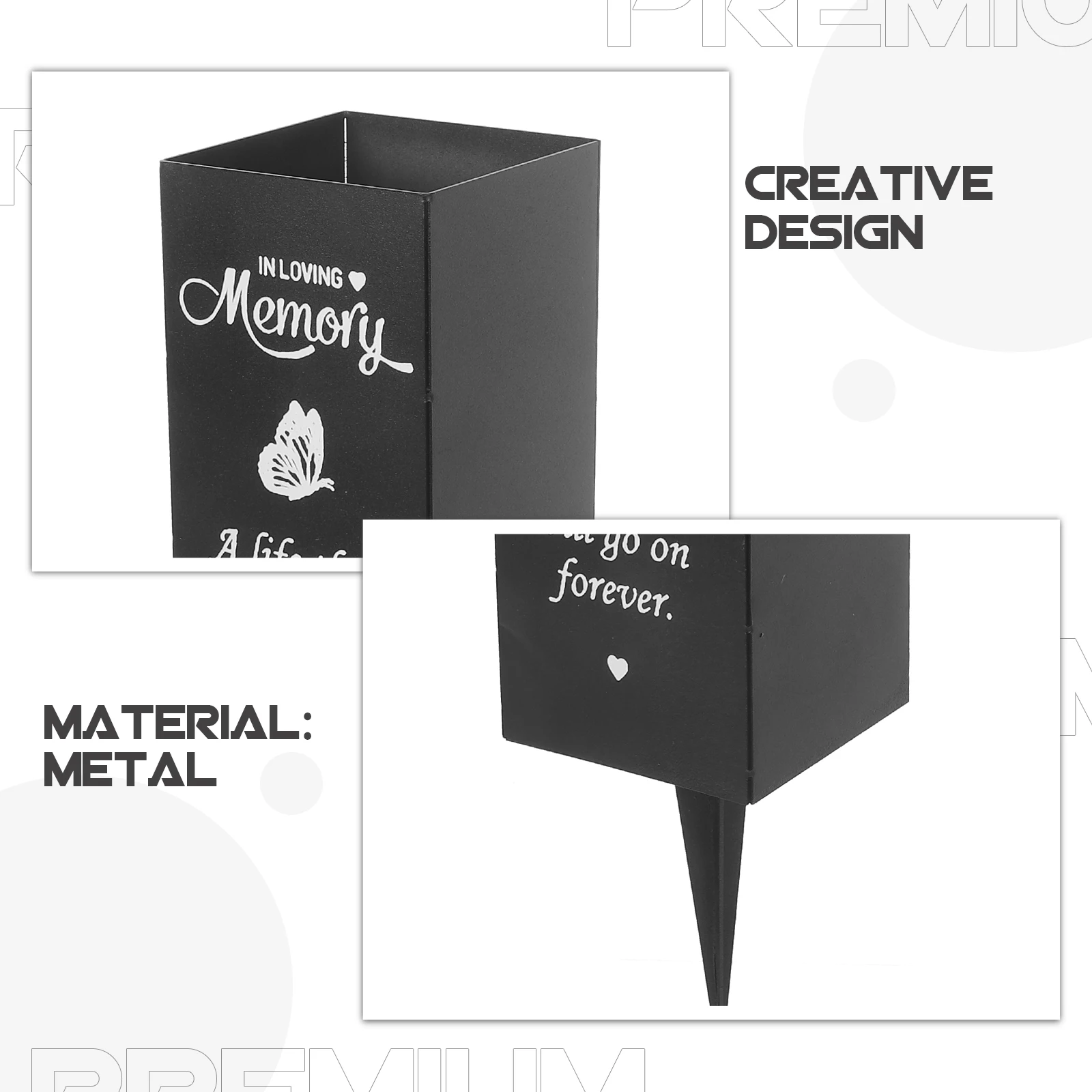 Metal Flower Holder Cemetery Vase Spike Grave Memorial Decor Artificial Flowers Stand Soil Inserted Vases Arrangement Container
Metal Flower Holder Cemetery Vase Spike Grave Memorial Decor Artificial Flowers Stand Soil Inserted Vases Arrangement Container