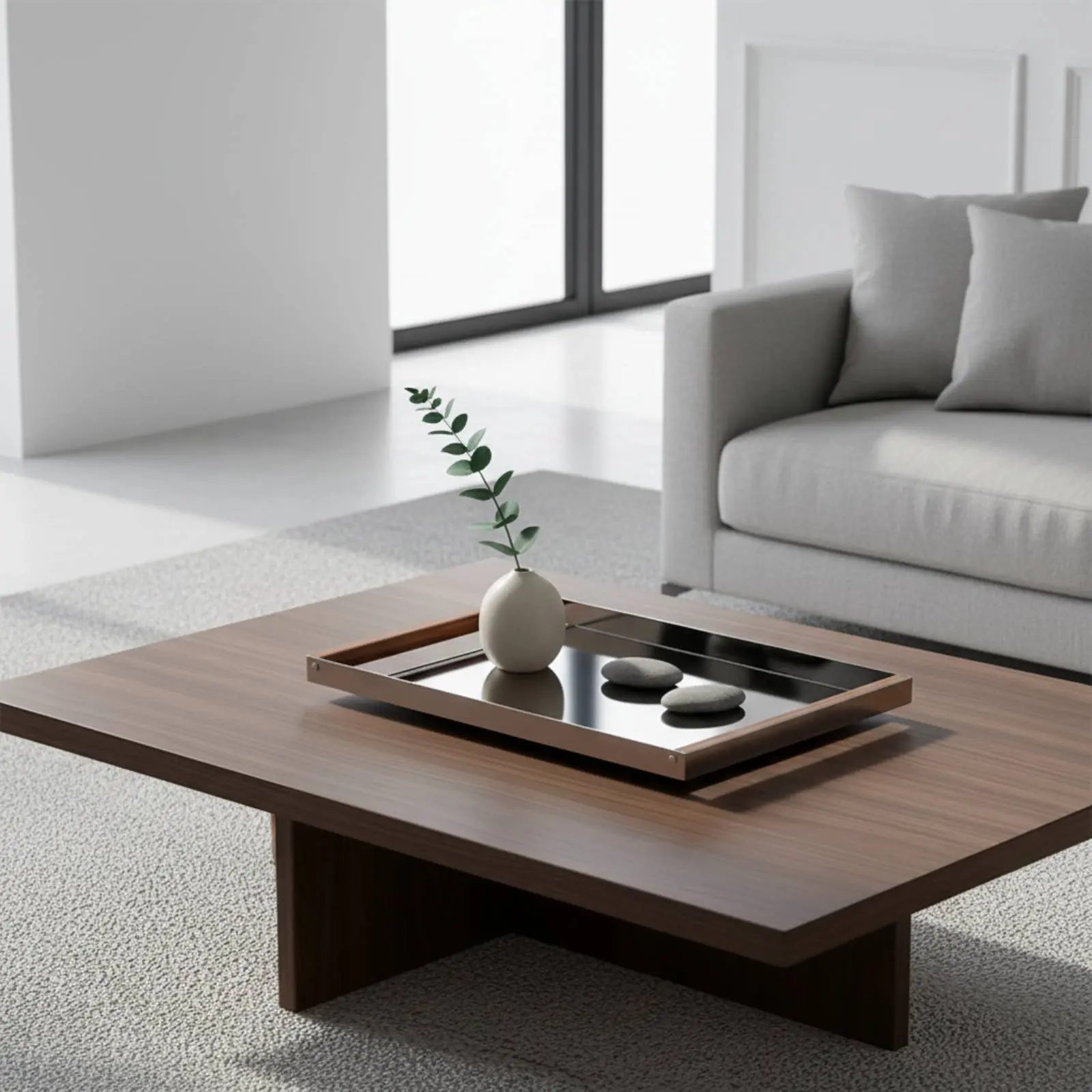 Stainless Steel Serving Tray Versatile Modern Decorative Tray Rectangle Platter with Handles Long-Lasting for Living Room
Stainless Steel Serving Tray Versatile Modern Decorative Tray Rectangle Platter with Handles Long-Lasting for Living Room