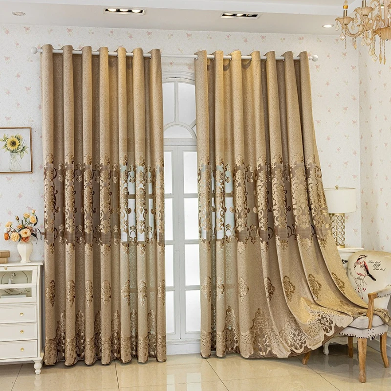 Custom Size Generous and Luxurious European Style Hollow Jacquard Balcony High-end Curtains for Living Dining Room Bedroom
Custom Size Generous and Luxurious European Style Hollow Jacquard Balcony High-end Curtains for Living Dining Room Bedroom