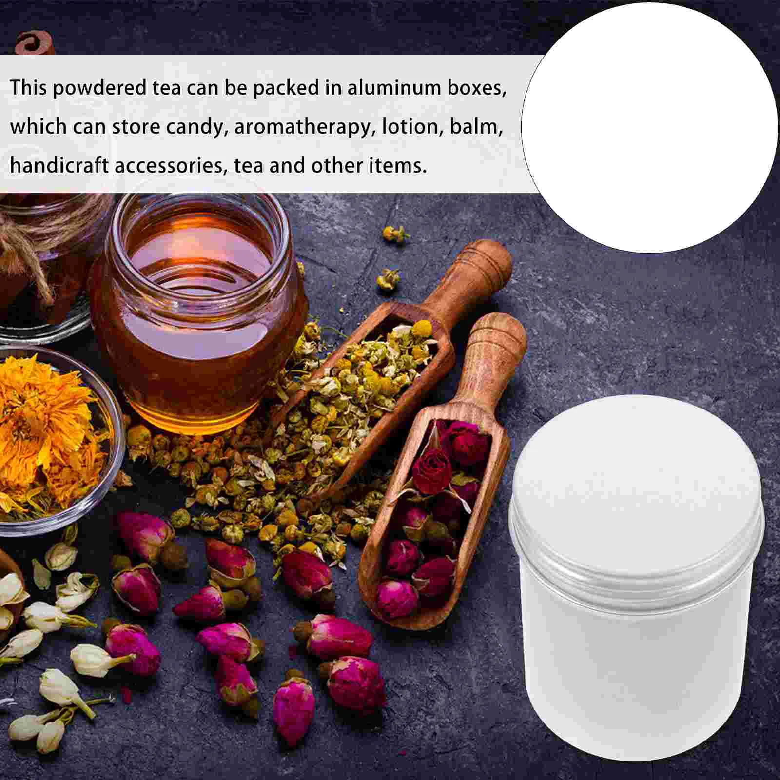 4pcs Multi use Aluminum Tea Tin Hair Wax Storage Container Compact Practical Shell Candy Box Scented Lotions Balm
4pcs Multi use Aluminum Tea Tin Hair Wax Storage Container Compact Practical Shell Candy Box Scented Lotions Balm
