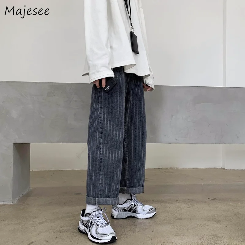 Men Jeans Striped Pockets Design Vintage Simple Korean Style Casual Loose All-match Teens Popular Harajuku Ins Spring New Chic
Men Jeans Striped Pockets Design Vintage Simple Korean Style Casual Loose All-match Teens Popular Harajuku Ins Spring New Chic