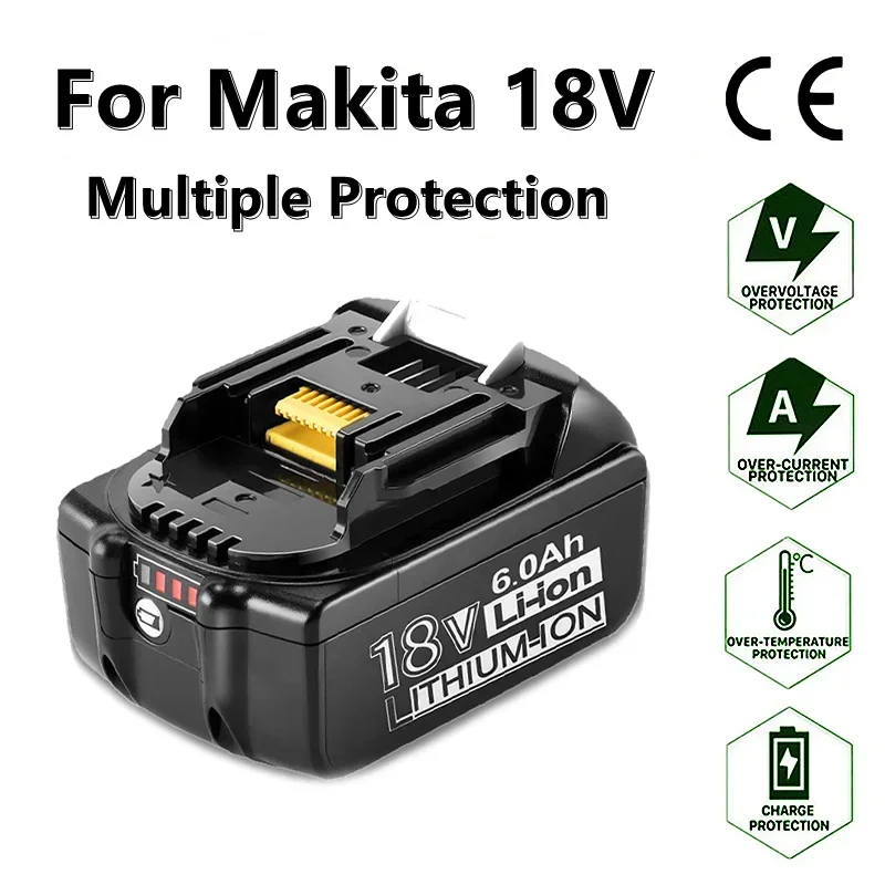 100% Original Makita 18V 6000mAh Rechargeable Power Tools Makita Battery with LED Li-ion Replacement LXT BL1860B BL1860 BL1850
100% Original Makita 18V 6000mAh Rechargeable Power Tools Makita Battery with LED Li-ion Replacement LXT BL1860B BL1860 BL1850