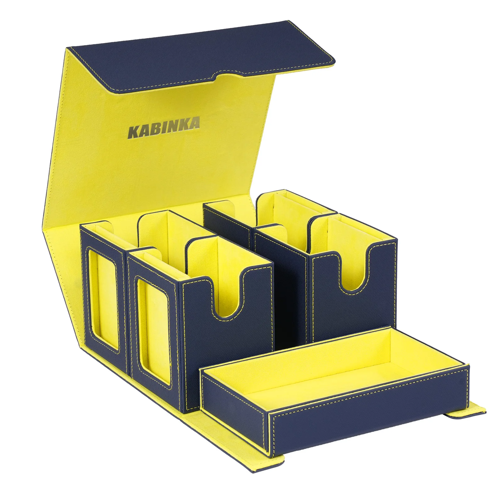 Card Deck Box for Display Window, 5 in 1 Card Storage Box Fits 400+ Double-sleeved Cards, Removable Deck Case for TCG/Sports Car
Card Deck Box for Display Window, 5 in 1 Card Storage Box Fits 400+ Double-sleeved Cards, Removable Deck Case for TCG/Sports Car