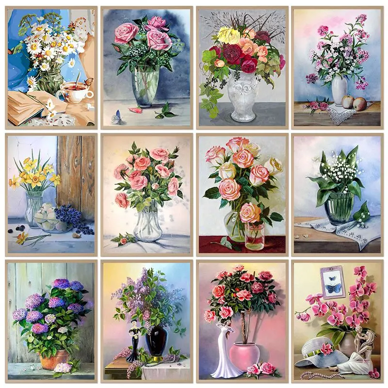 GATYZTORY Paint By Number Flowers In Vase Frame Coloring By Numbers Drawing On Canvas Diy Home Decoration Gift
GATYZTORY Paint By Number Flowers In Vase Frame Coloring By Numbers Drawing On Canvas Diy Home Decoration Gift