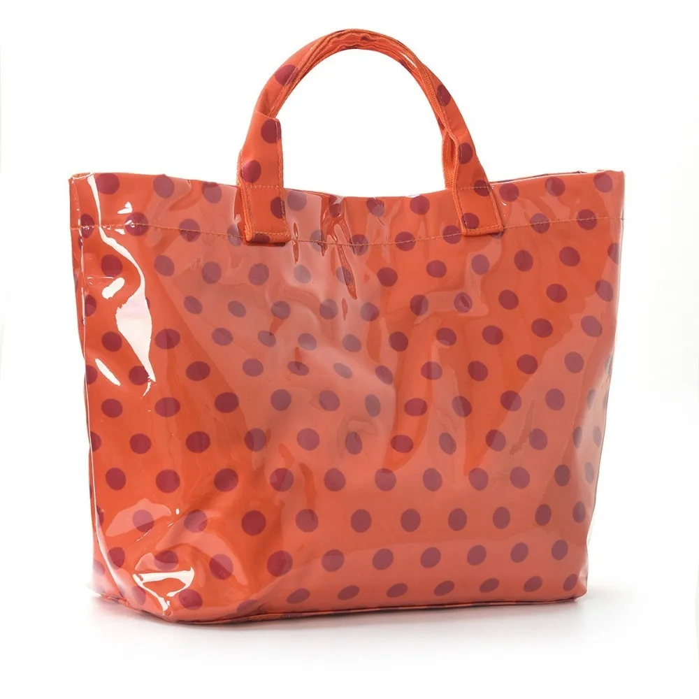 Fashion Large-Capacity Polka Dot Tote Bag Waterproof Multifunctional PVC Handbag Korean Style Portable Beach Bag Women
Fashion Large-Capacity Polka Dot Tote Bag Waterproof Multifunctional PVC Handbag Korean Style Portable Beach Bag Women