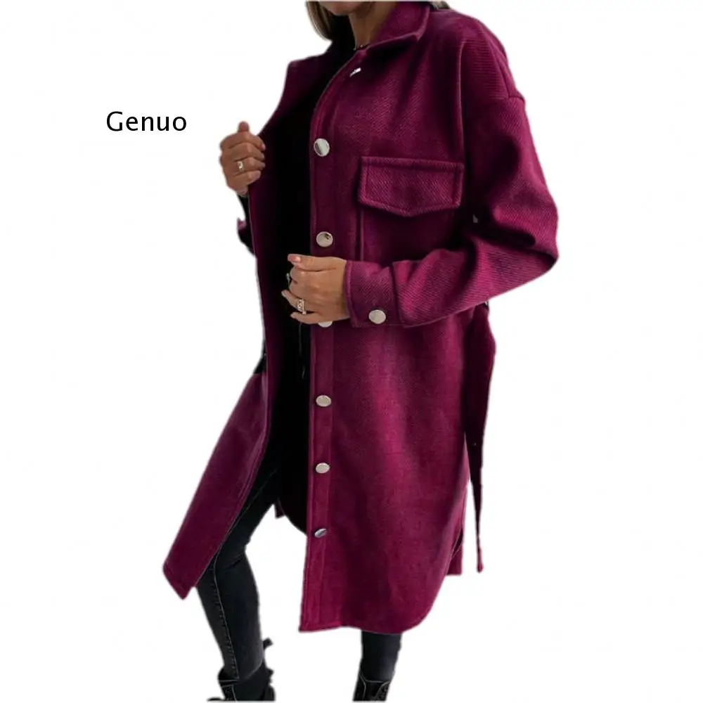 Slim Loose Lapel Femme Coat Winter 2022 New Solid Color Woolen Long Sleeve Jacket Fashion Casual Womens Waist Mid-Length Sweater
Slim Loose Lapel Femme Coat Winter 2022 New Solid Color Woolen Long Sleeve Jacket Fashion Casual Womens Waist Mid-Length Sweater