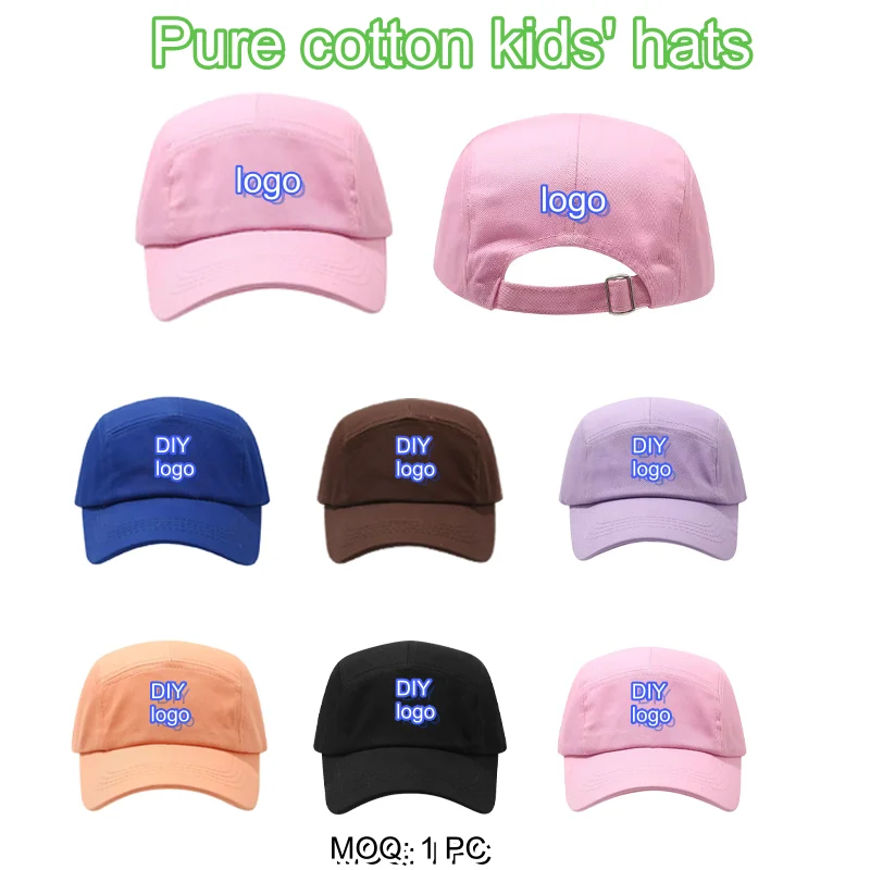 1PC Custom Pure Cotton Designer Cap Boys Girls Hiphop5 panel adjustable Soft Sport Baseball Caps Snakback Sun Caps for Kids' Cap
1PC Custom Pure Cotton Designer Cap Boys Girls Hiphop5 panel adjustable Soft Sport Baseball Caps Snakback Sun Caps for Kids' Cap