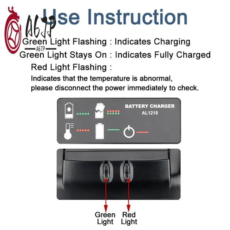 A67P-зарядное устройство AL1218 для литиевой батареи AEG 18 В L1815G L1820R L1820S L1825R L1830R L1840R Быстрая зарядка 2A
A67P-зарядное устройство AL1218 для литиевой батареи AEG 18 В L1815G L1820R L1820S L1825R L1830R L1840R Быстрая зарядка 2A
