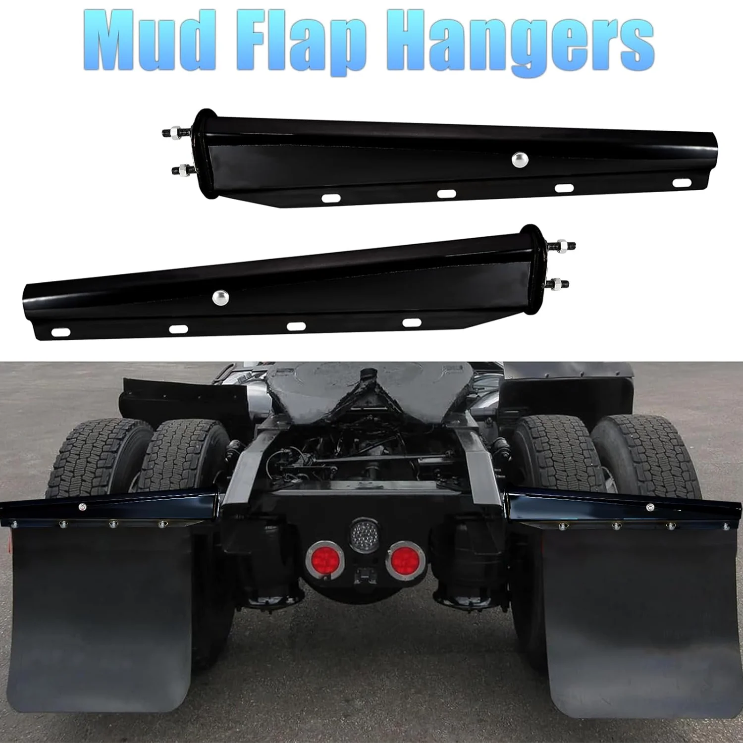Mud Flap Hanger Spring Loaded Stainless Steel 1-1/8"Bolt Spacing 30" Length Rear Bar, Spring Loaded Straight Mud for Semi Trucks
Mud Flap Hanger Spring Loaded Stainless Steel 1-1/8"Bolt Spacing 30" Length Rear Bar, Spring Loaded Straight Mud for Semi Trucks