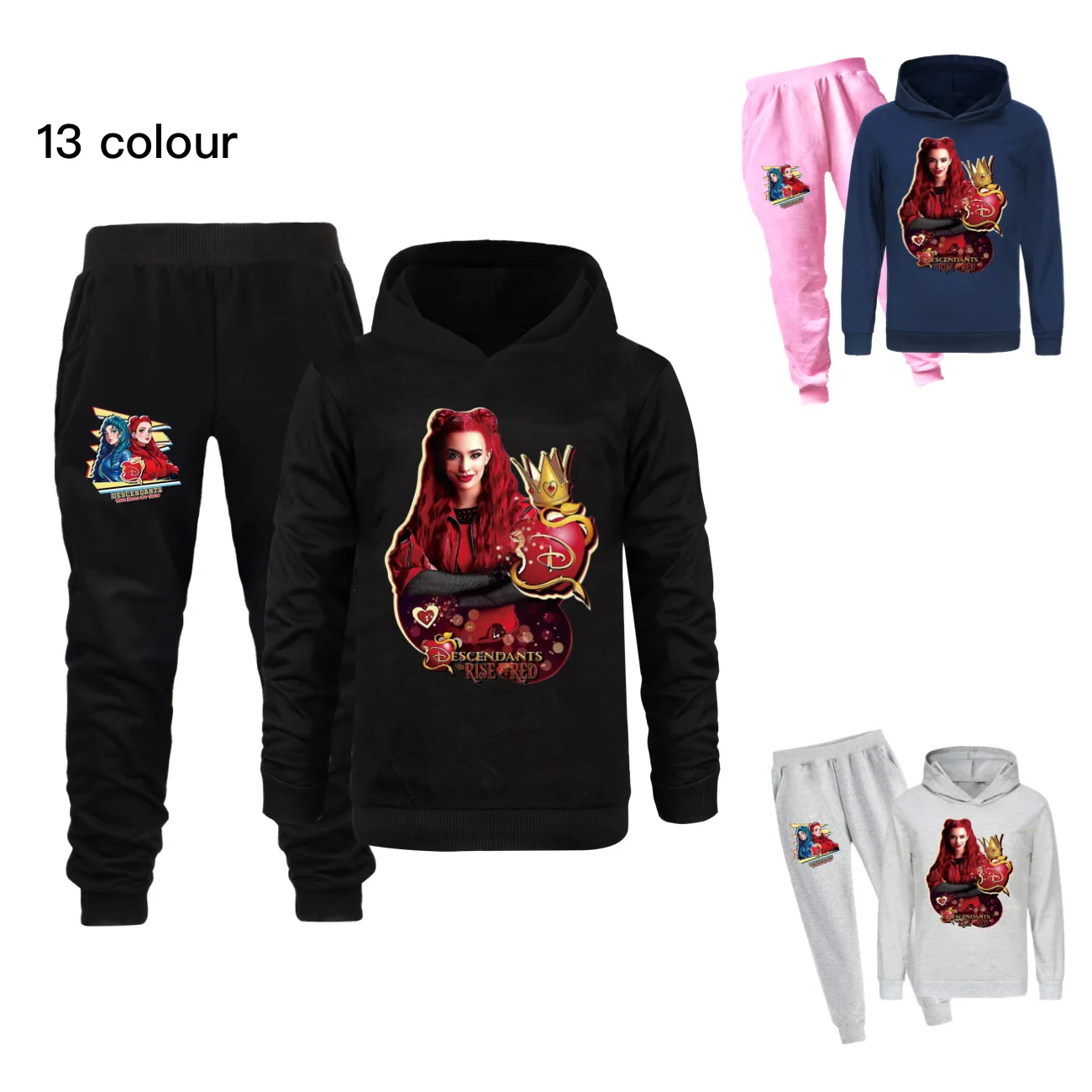 New Spring Autumn Baby Boys Girls Clothes Children Descendants 4 Sports Sets Clothing Kids T-shirt+pants Tracksuits suit3593
New Spring Autumn Baby Boys Girls Clothes Children Descendants 4 Sports Sets Clothing Kids T-shirt+pants Tracksuits suit3593