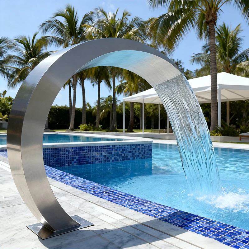 Commercial Artificial Hot Spring Waterfall 304 Stainless Steel Massage Shower for Pool and Hotel Curved Design High Flow Rate
Commercial Artificial Hot Spring Waterfall 304 Stainless Steel Massage Shower for Pool and Hotel Curved Design High Flow Rate