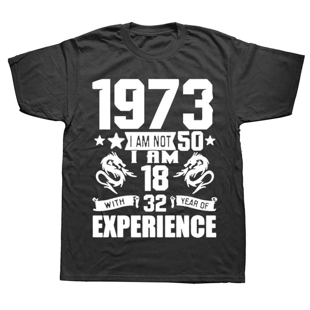 Novelty Awesome 1973 50 year old 50th Birthday Gifts T Shirts Graphic Cotton Streetwear Short Sleeve Summer Style Brand T-shirt
Novelty Awesome 1973 50 year old 50th Birthday Gifts T Shirts Graphic Cotton Streetwear Short Sleeve Summer Style Brand T-shirt