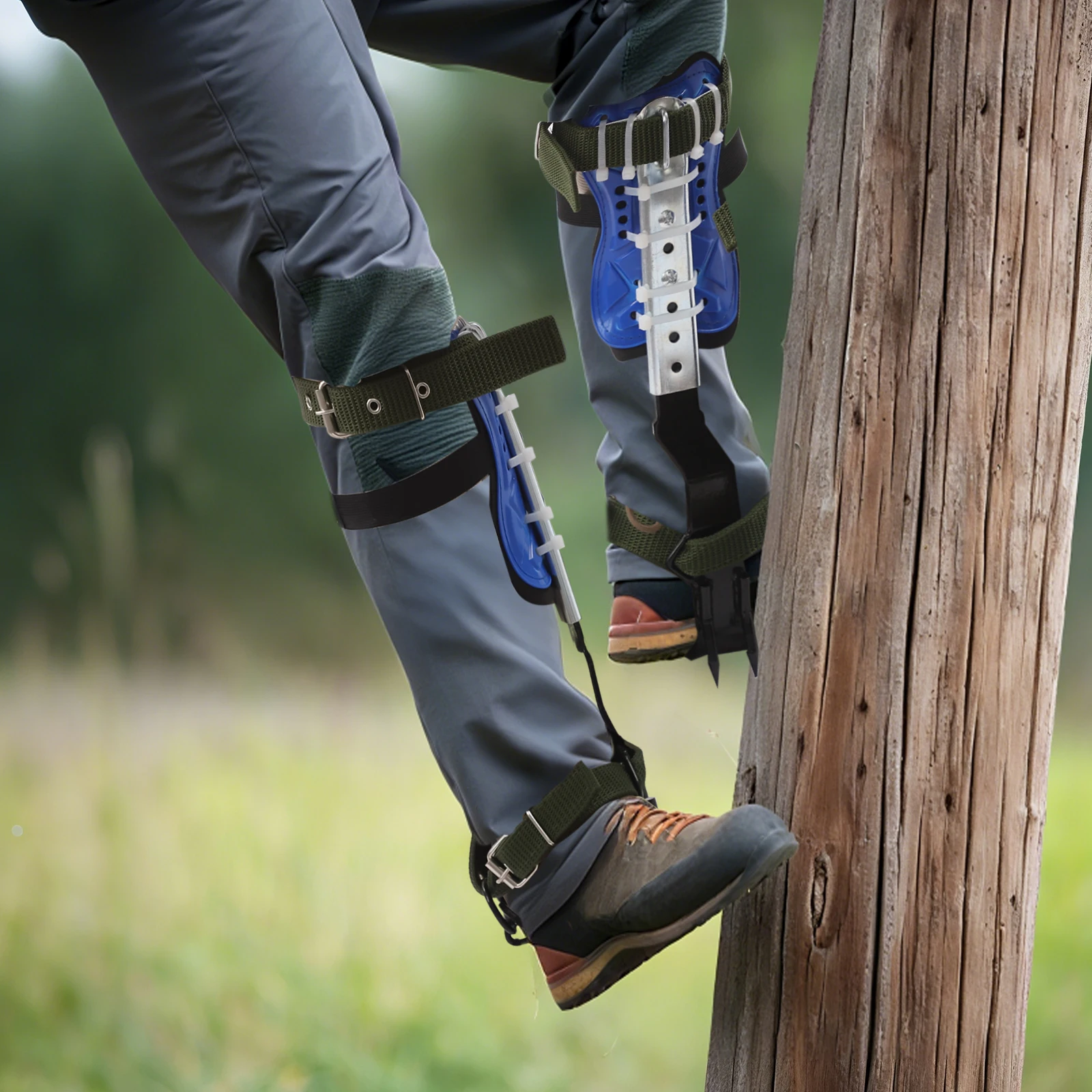 Professional Tree Climbing Spikes Kit 330lb Capacity Steel Spurs with Adjustable Straps & Safety Gear for Arborists & Hunters
Professional Tree Climbing Spikes Kit 330lb Capacity Steel Spurs with Adjustable Straps & Safety Gear for Arborists & Hunters
