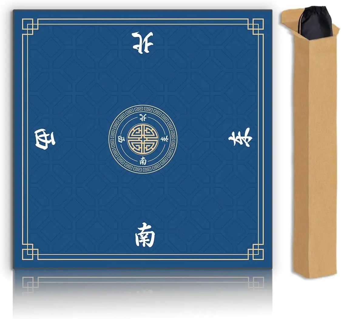 Non-Slip Mahjong Mat, 31.5 Inch, Blue, with Storage Bag & Box
Non-Slip Mahjong Mat, 31.5 Inch, Blue, with Storage Bag & Box
