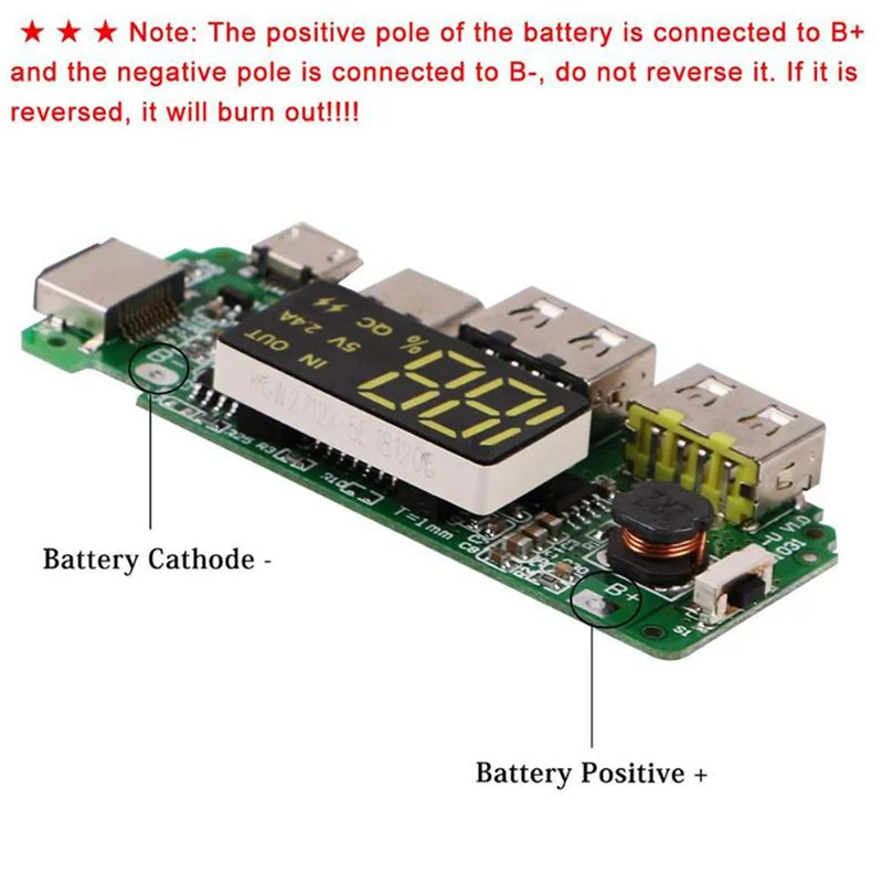 FUFU светодиодный двойной USB 5 В 2,4 А Micro/Type-C USB мобильный внешний аккумулятор 18650 зарядный модуль литиевая батарея зарядное устройство плата 6 шт. 
FUFU светодиодный двойной USB 5 В 2,4 А Micro/Type-C USB мобильный внешний аккумулятор 18650 зарядный модуль литиевая батарея зарядное устройство плата 6 шт.