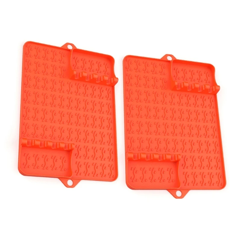 2Pcs Silicone Barbecue Tool Mats, Large Grill Side Shelf Liners with Drip Protection, Non Slip Heatproof BBQ Accessories (Black
2Pcs Silicone Barbecue Tool Mats, Large Grill Side Shelf Liners with Drip Protection, Non Slip Heatproof BBQ Accessories (Black