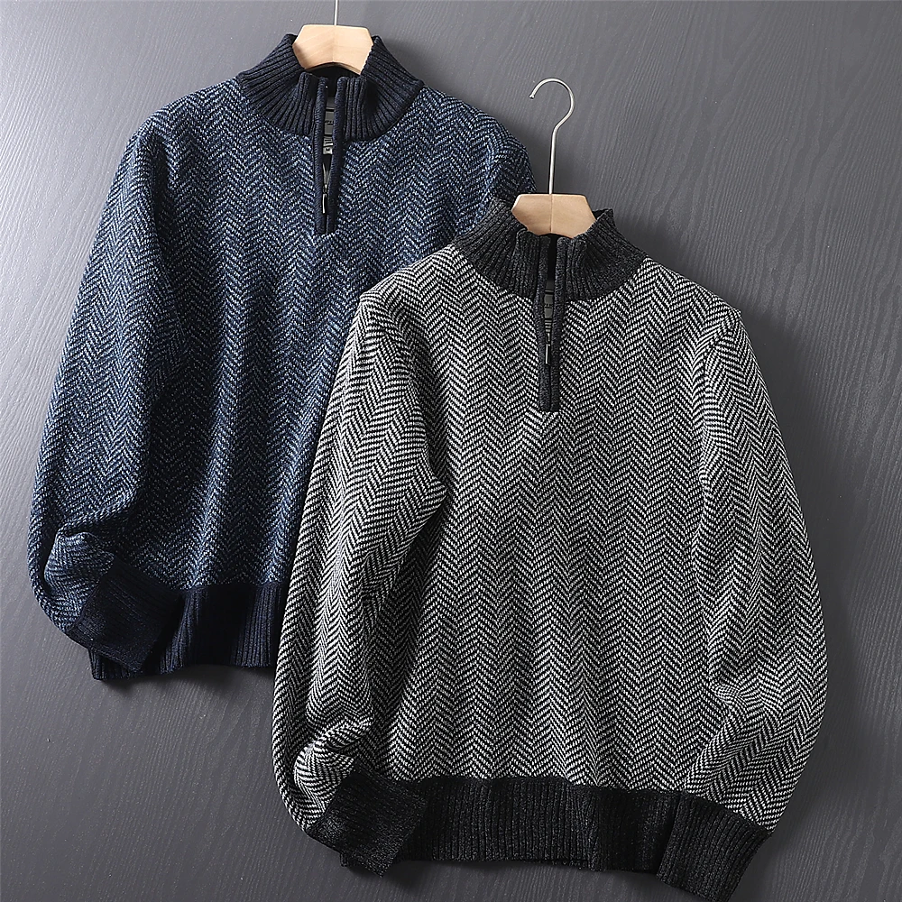 Color Blo Knitted Sweater Jaet for Men Casual Thiened Warm f Zipper Stand Collar Autumn Winter Polyester Fiber Long ...
Color Blo Knitted Sweater Jaet for Men Casual Thiened Warm f Zipper Stand Collar Autumn Winter Polyester Fiber Long ...