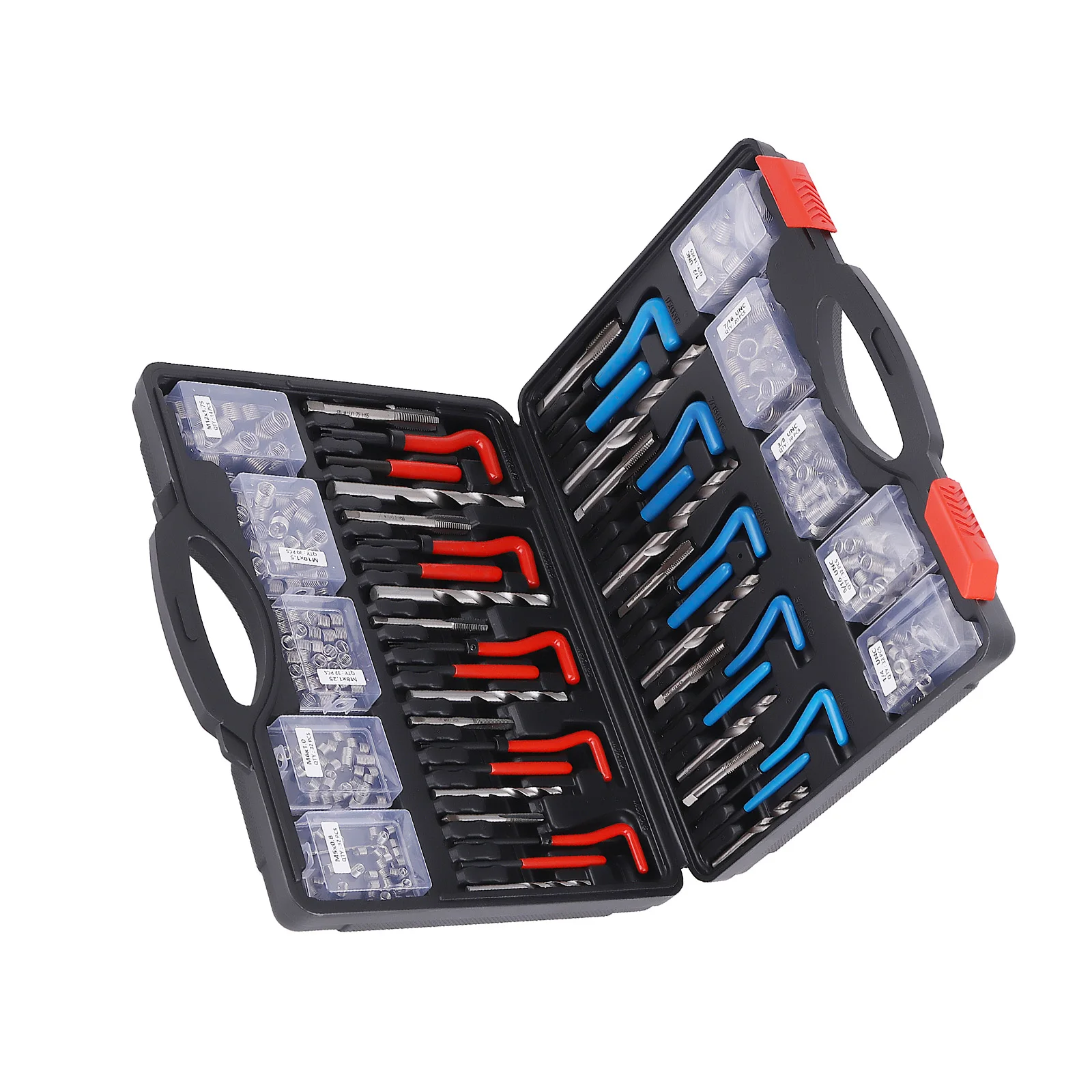 Набор для восстановления резьбы Helicoil, 320 предметов, SAE и метрический, с инструментами для восстановления резьбы
Набор для восстановления резьбы Helicoil, 320 предметов, SAE и метрический, с инструментами для восстановления резьбы